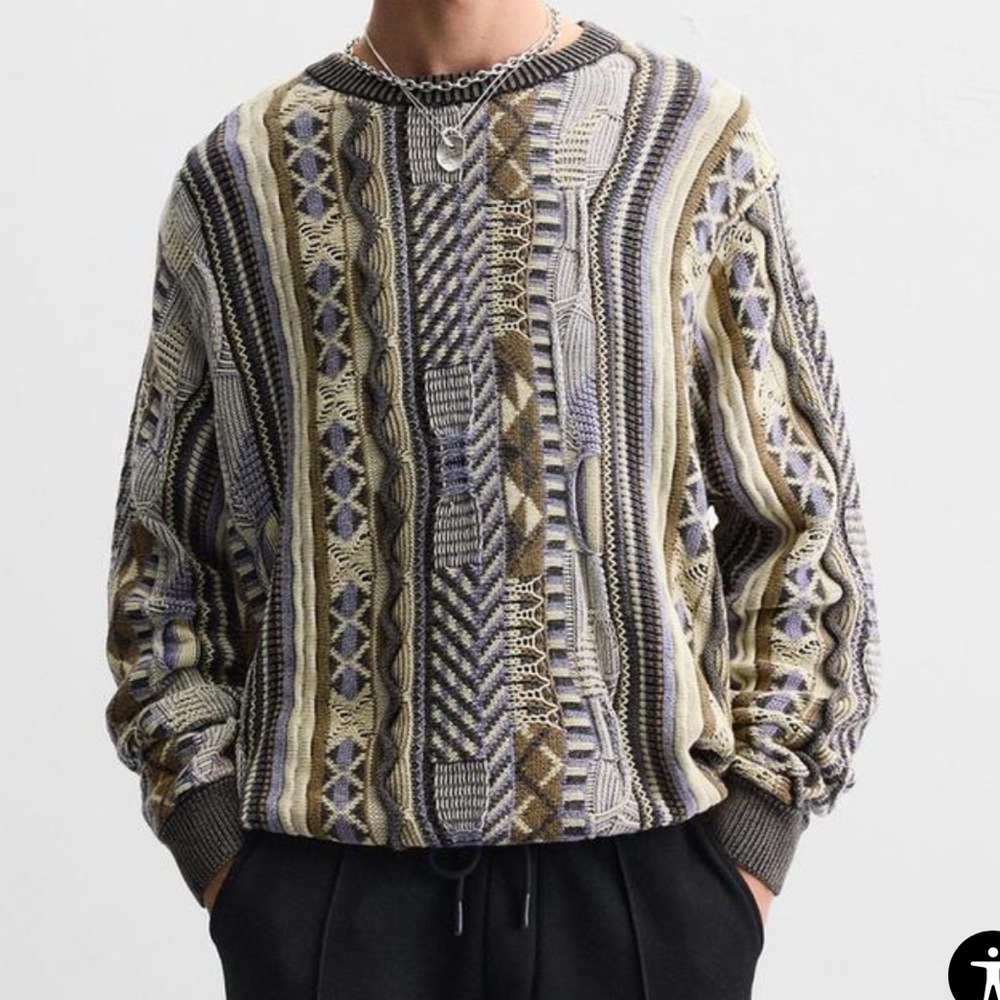 ISO - ABSTRACT JACQUARD SWEATER